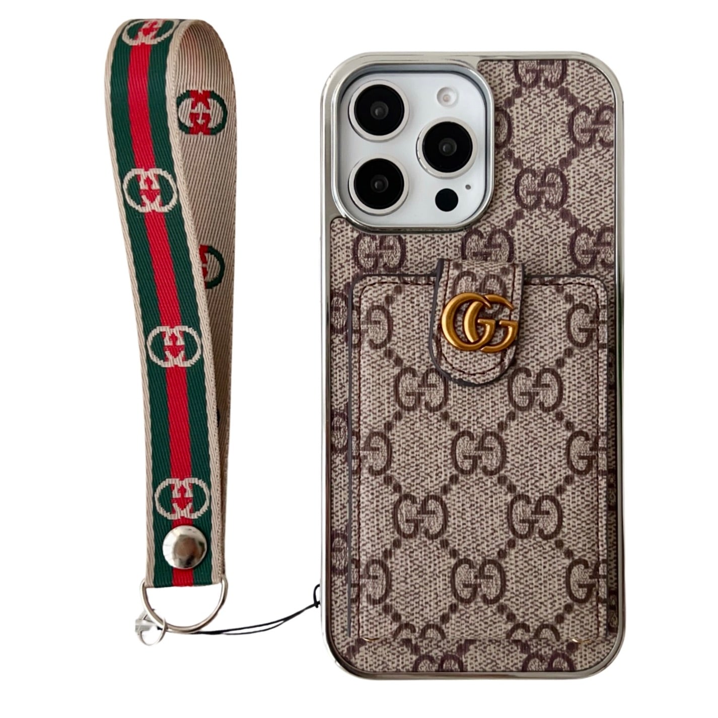 Fashionable Gucci with Wallet Card Holder iPhone Cases