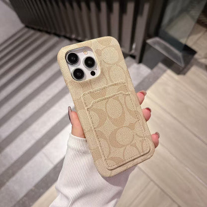 Coach iPhone Case with Card Holder Durable and Quality