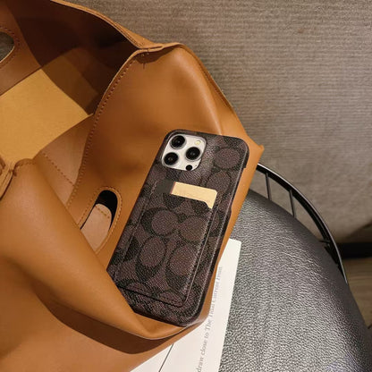Coach iPhone Case with Card Holder Durable and Quality
