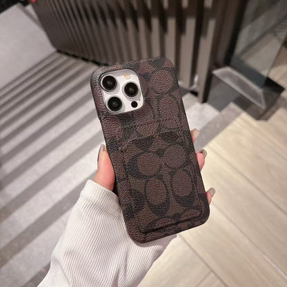 Coach iPhone Case with Card Holder Durable and Quality