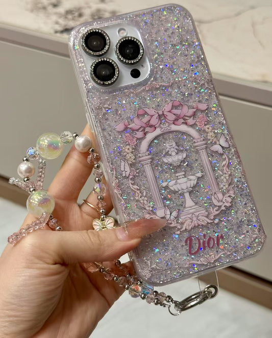 Fashionable Glittery Christian Dior Phone Cases