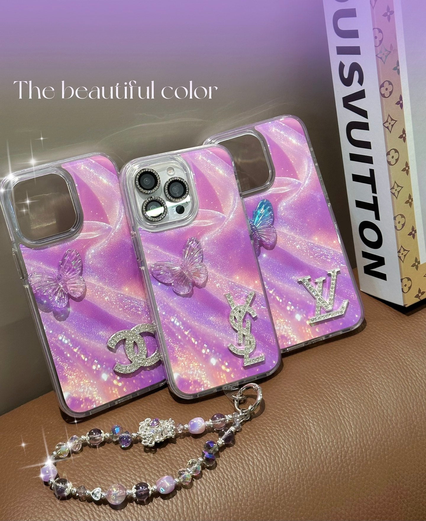 Louis Vuitton / Chanel / Ysl Phone Cases Purple