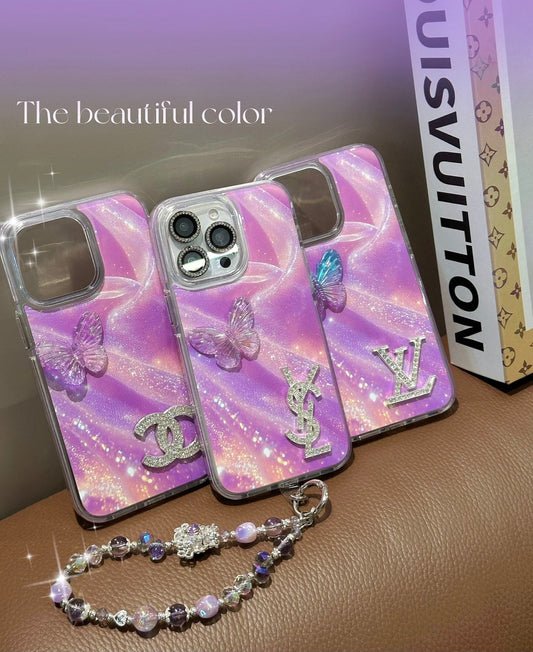 Louis Vuitton / Chanel / Ysl Phone Cases Purple
