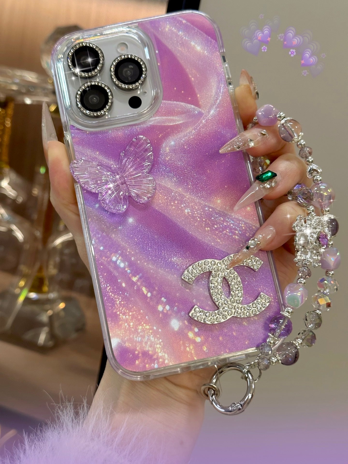 Louis Vuitton / Chanel / Ysl Phone Cases Purple