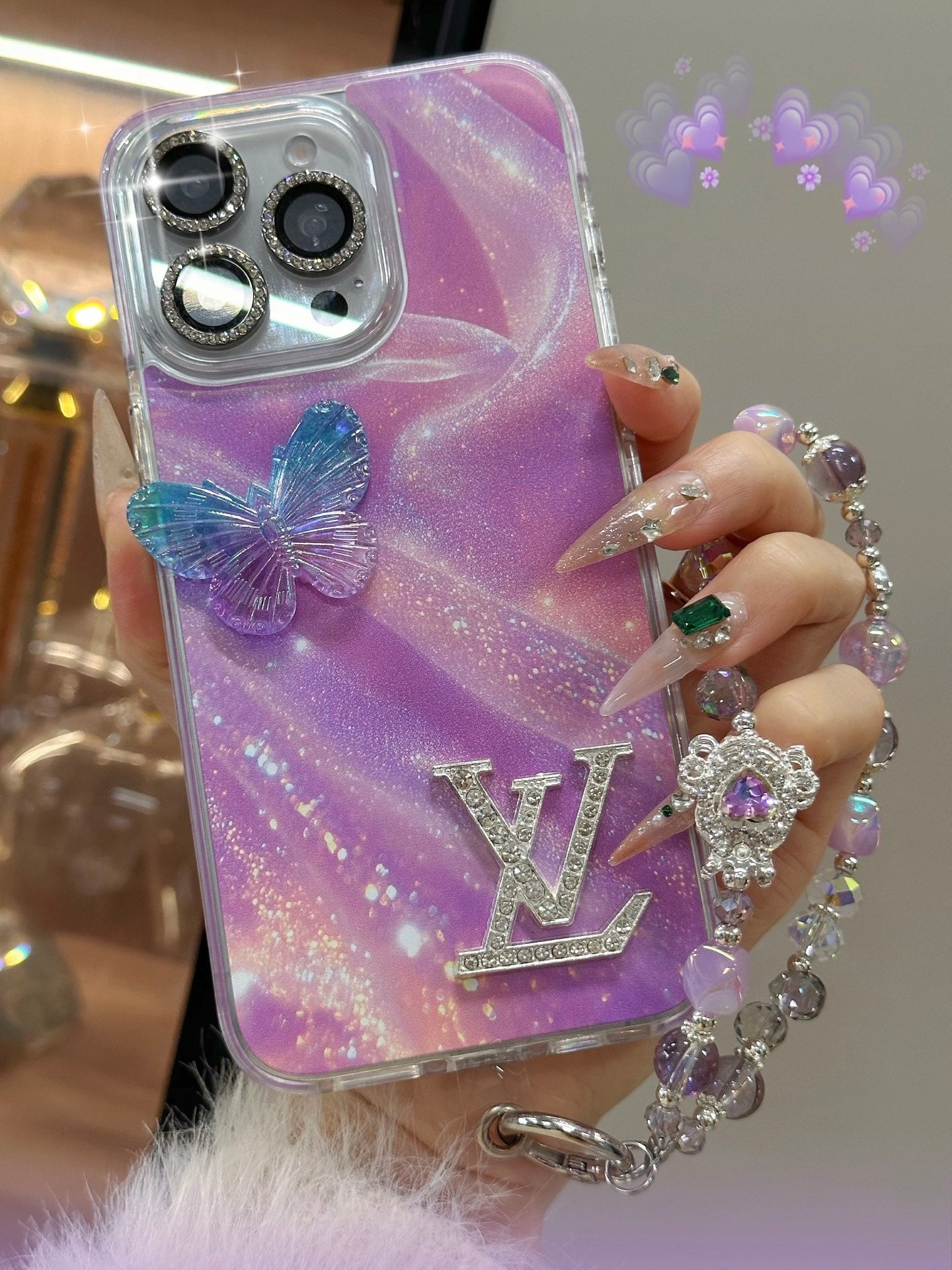 Louis Vuitton / Chanel / Ysl Phone Cases Purple
