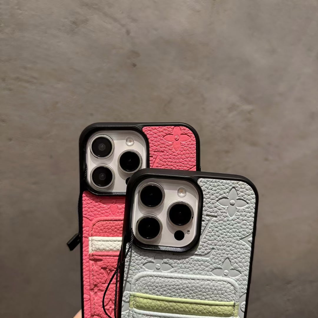 Louis Vuitton iPhone Cases with Crad Holder Durable