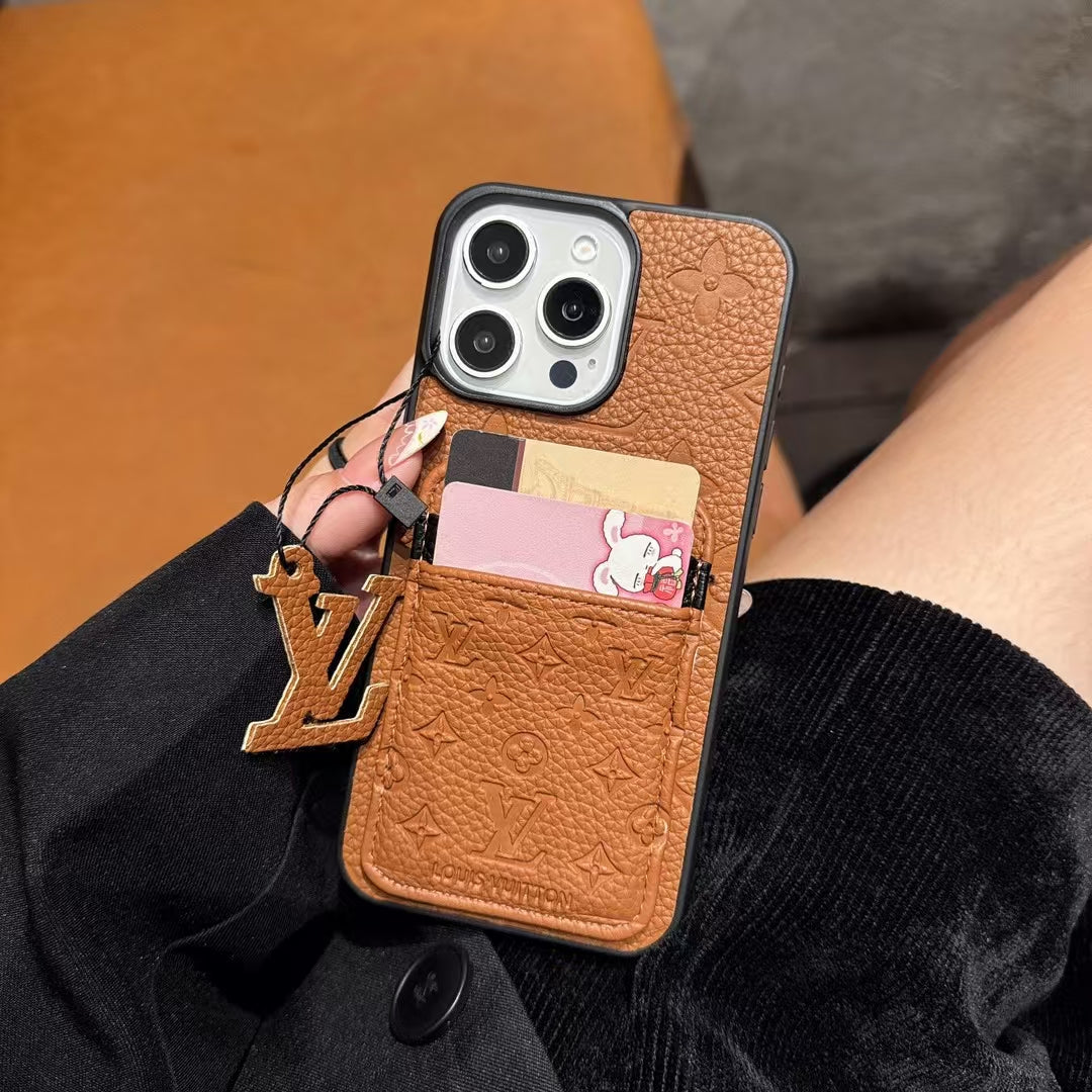 Louis Vuitton iPhone Cases with Crad Holder Durable