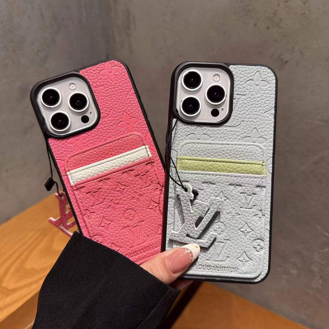 Louis Vuitton iPhone Cases with Crad Holder Durable