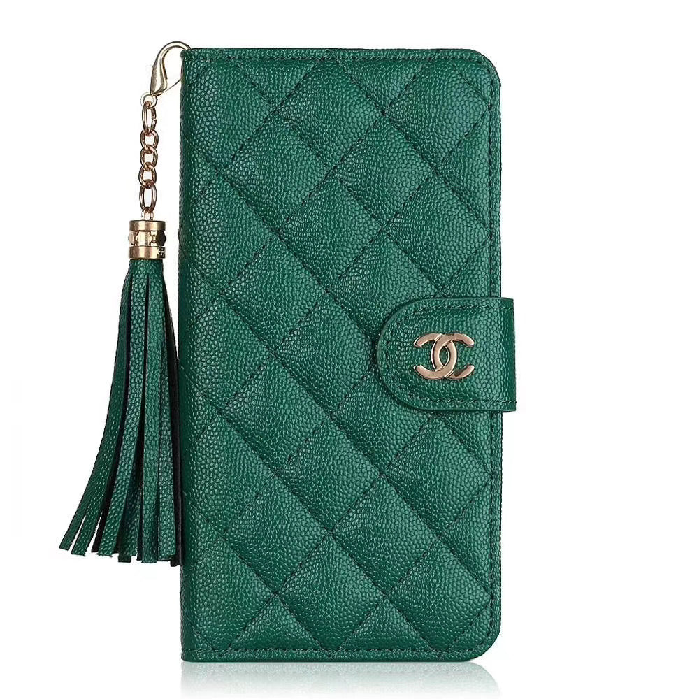 Elegant Chanel Phone Cover with Card Slots&quot;