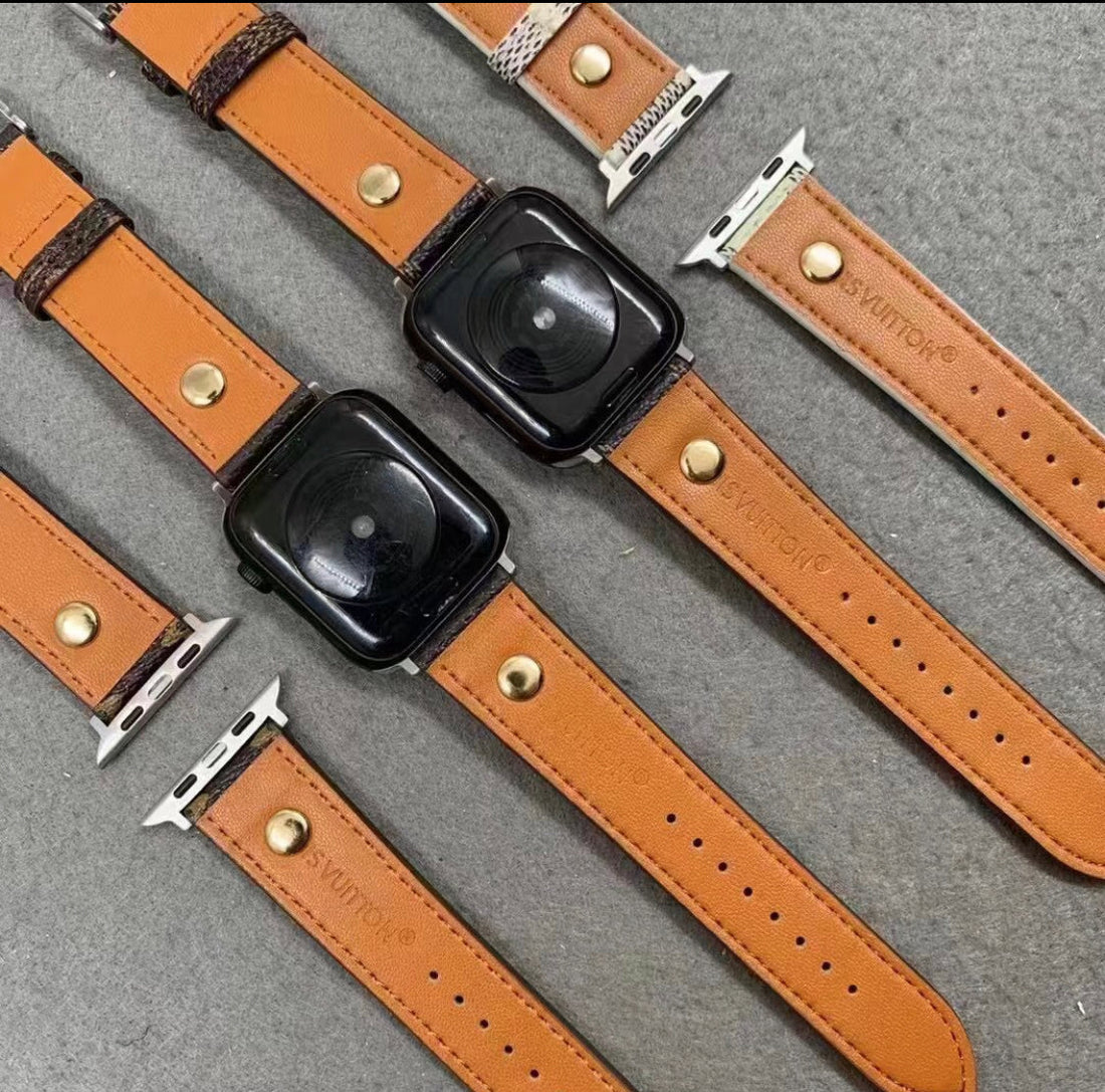 Lv New leather apple watch band