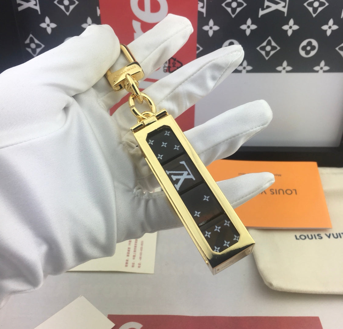 LV dice keychain