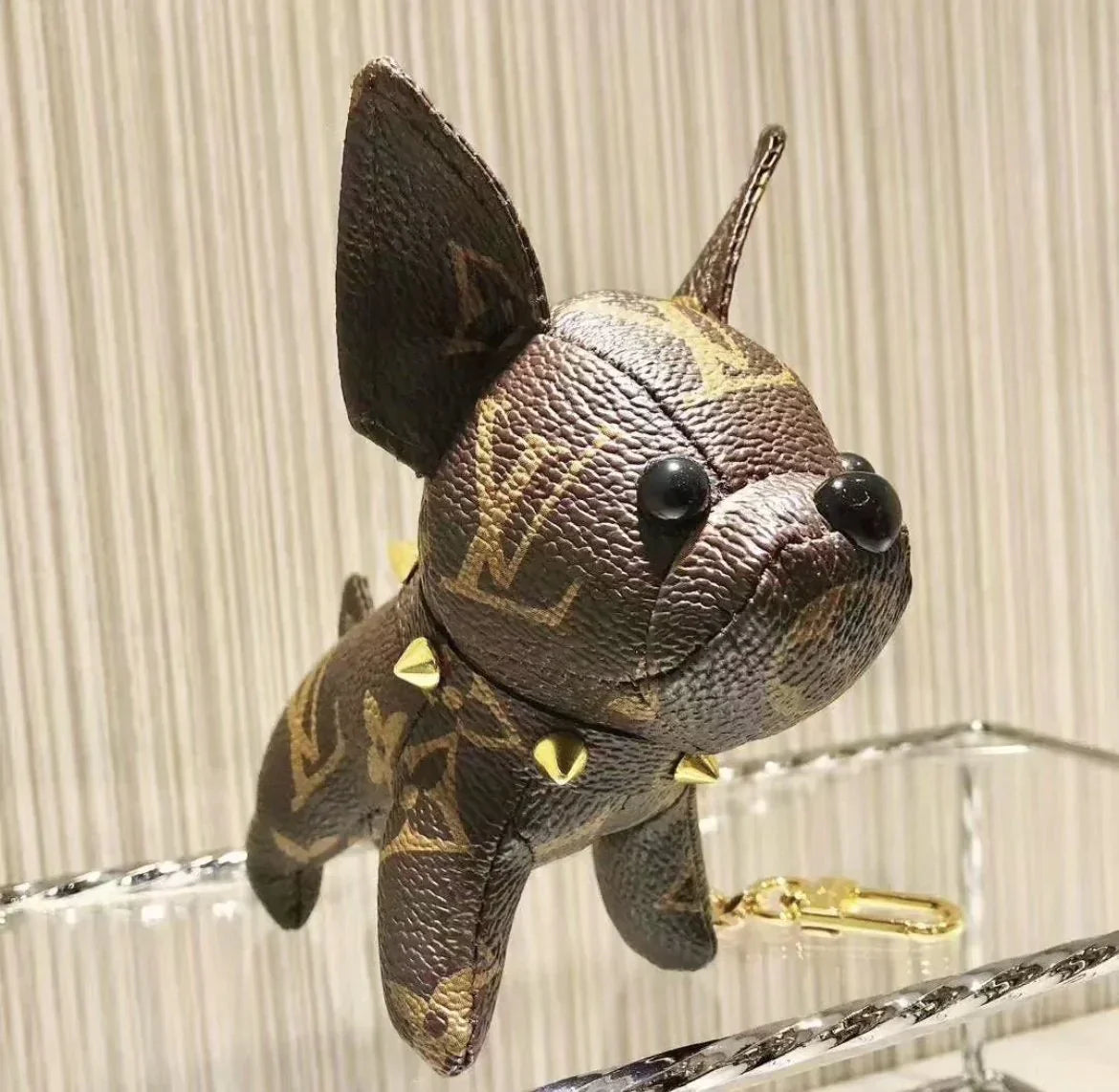 LV Dog Keychain