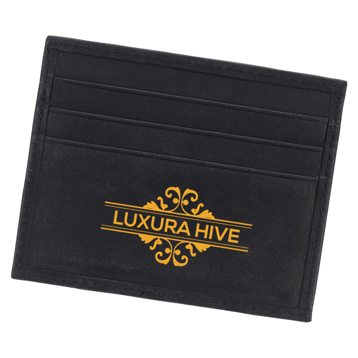 LUXURAHIVE™- Black Genuine Leather Man&