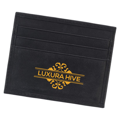 LUXURAHIVE™- Black Genuine Leather Man&