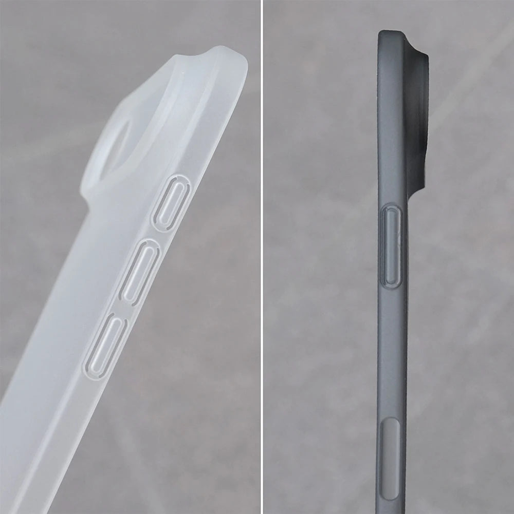 0.3mm Ultra Thin Hard Case For iPhone Air 17 16 Pro Max Plus 16E Translucent Matte Black Slim PP Shell For iPhone17ProMax 16Pro