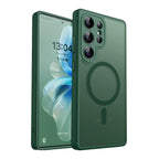 Luxury Matte Case For Samsung Galaxy S26 S25 S24 S23 Ultra Plus S25Ultra S24Ultra S23Ultra S 25 Magsafe Wireless Charge Cover