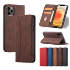 Flip Case for iPhone 17 16 15 Air 14 13 11 12 Mini Pro XS Max XR Plus Phone Bags Luxury Leather Wallet Cover with Stand Function