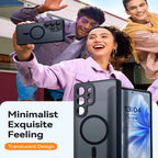 Luxury Matte Case For Samsung Galaxy S26 S25 S24 S23 Ultra Plus S25Ultra S24Ultra S23Ultra S 25 Magsafe Wireless Charge Cover