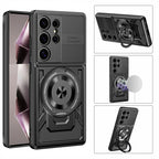 Magnetic Holder Ring Shockproof Armor Phone Case For Samsung Galaxy S26 Ultra S 26 Plus 5G For Magsafe Wireless Charging Cover