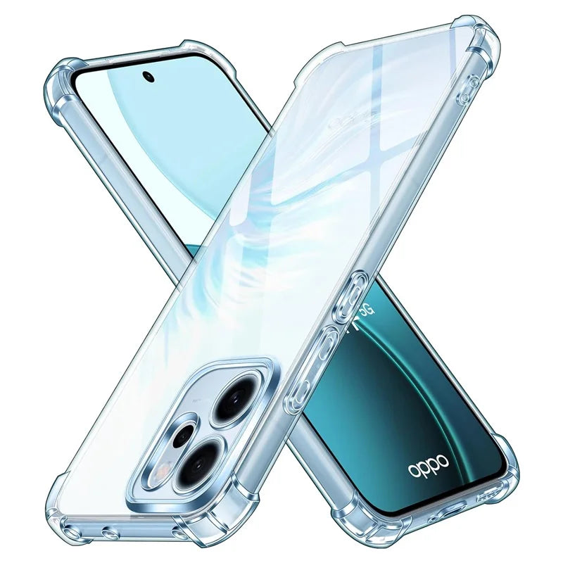 Anti-Yellower Transparent TPU Soft Case For Oppo Reno14 Reno 14 FS F Pro 14FS 14F 14Pro Reno14FS 5G 2025 Camera Protection Funda