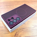 Luxury Matte Case For Samsung Galaxy S26 S25 S24 23 S22 Ultra Plus FE A17 A56 A55 A36 A35 A16 A15 5G 4G Magsafe Charge Cover