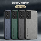 Magnetic Leather Case For Samsung Galaxy S26 S25 S24 S23 S22 S21 FE Plus A17 A54 A53 5G A52 A55 A56 A36 Cover Support Car Mount