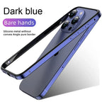 Hybrid Silicone Frame Aluminum Metal Phone Cases For iPhone 17 16 15 Pro Max 14 13 12 Better Heat Bumper