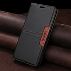 Magnetic Leather Case For iPhone 16 15 14 13 12 11 17 Pro Max 17Air 16 15 Plus 16e SE2 SE3 Business Flip Wallet Card Slot Cover