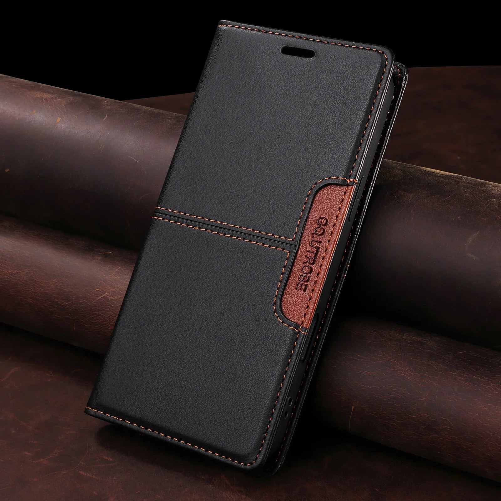 Magnetic Leather Case For iPhone 16 15 14 13 12 11 17 Pro Max 17Air 16 15 Plus 16e SE2 SE3 Business Flip Wallet Card Slot Cover