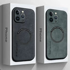 For Magsafe Luxury Leather Shockproof Phone Cases For iPhone 17 16 15 14 13 12 11 Pro Max Plus Magnetic Wireless Charging Cover