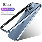 Hybrid Silicone Frame Aluminum Metal Phone Cases For iPhone 17 16 15 Pro Max 14 13 12 Better Heat Bumper