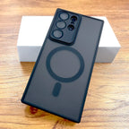 Luxury Matte Case For Samsung Galaxy S26 S25 S24 23 S22 Ultra Plus FE A17 A56 A55 A36 A35 A16 A15 5G 4G Magsafe Charge Cover