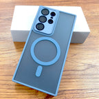 Luxury Matte Case For Samsung Galaxy S26 S25 S24 23 S22 Ultra Plus FE A17 A56 A55 A36 A35 A16 A15 5G 4G Magsafe Charge Cover