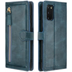 For Samsung Galaxy S20 Fe Fan Edition Note 20 Ultra Luxury Leather Zipper Flip Wallet Case S20FE S20 FE S21 S22 S23 Ultra Cover