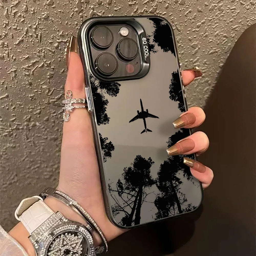 Leopard Print Phone Case For iPhone 16 13 15 14 11 12 17 Pro Max 16 Pro Max Shockproof Bumper Armour IMD Cover Funda Coque Shell