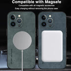 For Magsafe Luxury Leather Shockproof Phone Cases For iPhone 17 16 15 14 13 12 11 Pro Max Plus Magnetic Wireless Charging Cover