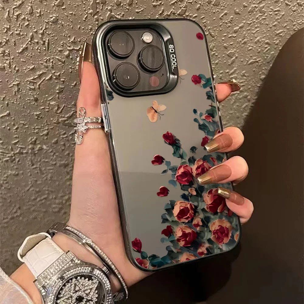 Leopard Print Phone Case For iPhone 16 13 15 14 11 12 17 Pro Max 16 Pro Max Shockproof Bumper Armour IMD Cover Funda Coque Shell