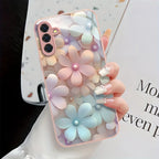 Tempered Glass Phone Case For Samsung S25 Ultra S26 S24 S23 S21 FE S22 Plus A56 5G A55 A54 A17 A36 A53 A52S A34 A16 Cases Cover