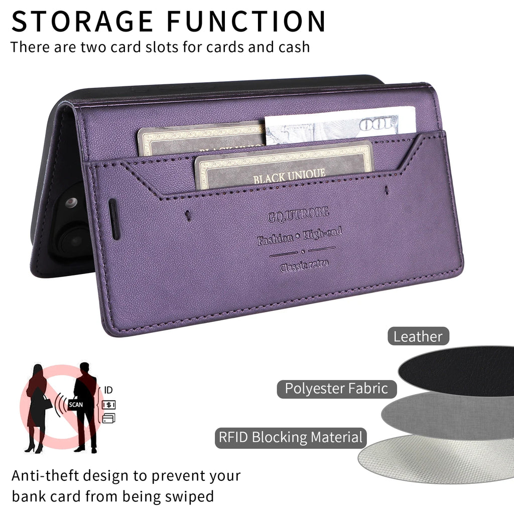 Flip Leather Case for Samsung Galaxy S26 S25 S24 S23 FE S22 S21 S20 Plus Note20 Ultra A17 A37 A16 A36 A56 A26 Wallet Phone Cover