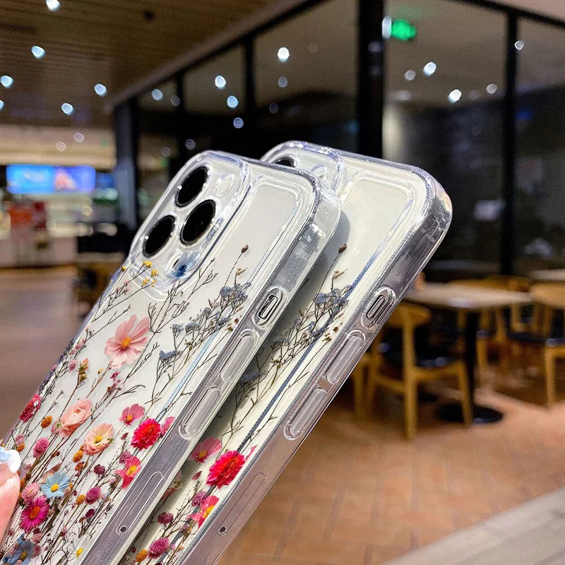 Cute Flower Clear Case For Samsung Galaxy A56 5G A36 S25 Ultra S26 S24 FE S23 S22 Case A55 A54 A35 A26 A07 A17 Shockproof Cover