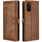 For Samsung Galaxy S20 Fe Fan Edition Note 20 Ultra Luxury Leather Zipper Flip Wallet Case S20FE S20 FE S21 S22 S23 Ultra Cover