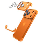 Case for iPhone 17 Pro Max Air Minimalist Frameless Corner Protection Pad Camera Lens Protector No Back Soft Silicone TPU Case