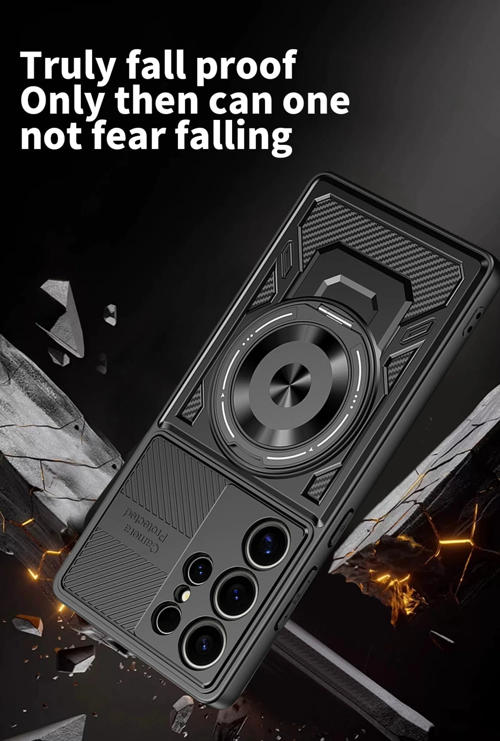 Magnetic Holder Ring Shockproof Armor Phone Case For Samsung Galaxy S26 Ultra S 26 Plus 5G For Magsafe Wireless Charging Cover