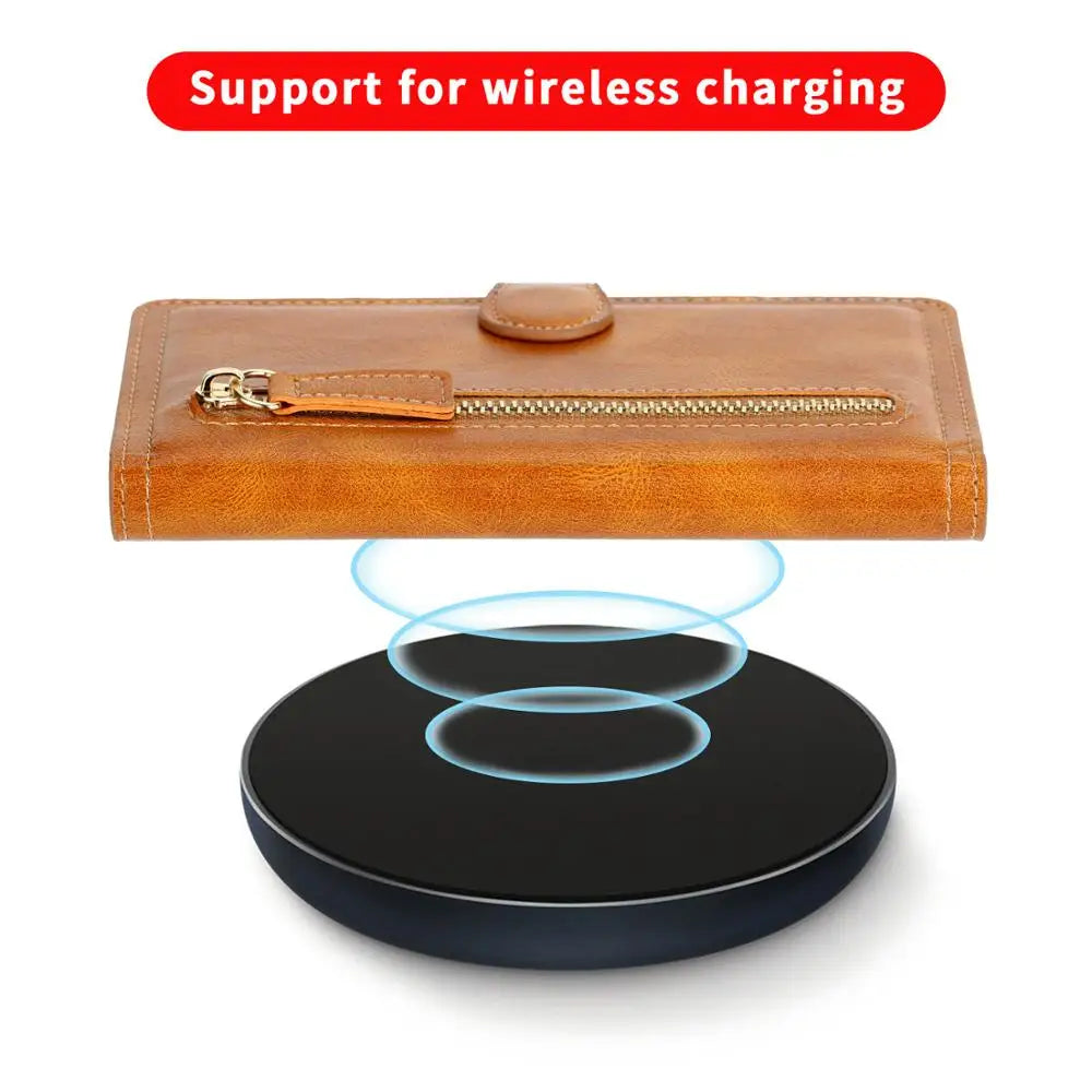 For Samsung Galaxy S20 Fe Fan Edition Note 20 Ultra Luxury Leather Zipper Flip Wallet Case S20FE S20 FE S21 S22 S23 Ultra Cover