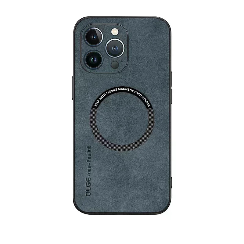 For Magsafe Luxury Leather Shockproof Phone Cases For iPhone 17 16 15 14 13 12 11 Pro Max Plus Magnetic Wireless Charging Cover