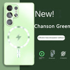 Ultra-thin AG Matte Magnetic For Magsafe Case For Samsung Galaxy S26 S25 S24 S23 Ultra Plus Glass Len Protector Shockproof Cover