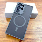 Luxury Matte Case For Samsung Galaxy S26 S25 S24 23 S22 Ultra Plus FE A17 A56 A55 A36 A35 A16 A15 5G 4G Magsafe Charge Cover