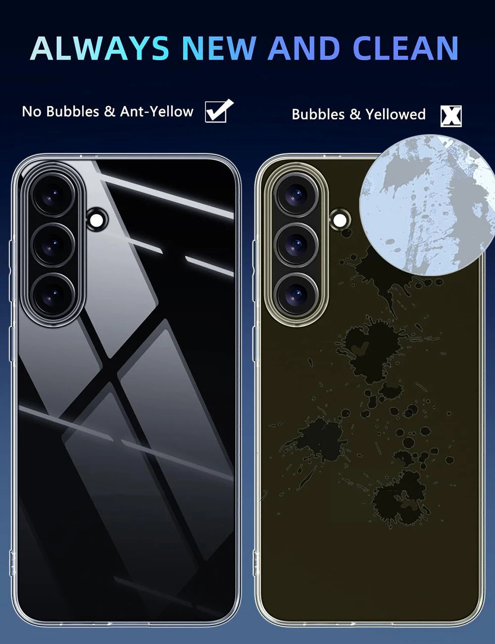 Ultra Thin Transparent Soft Case For Samsung Galaxy S26 S25 S24 S23 FE S22 Ultra Plus Clear Silicone Shell S26+ S25Edge Cover 24