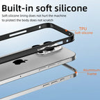 Hybrid Silicone Frame Aluminum Metal Phone Cases For iPhone 17 16 15 Pro Max 14 13 12 Better Heat Bumper