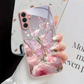 Tempered Glass Phone Case For Samsung S25 Ultra S26 S24 S23 S21 FE S22 Plus A56 5G A55 A54 A17 A36 A53 A52S A34 A16 Cases Cover